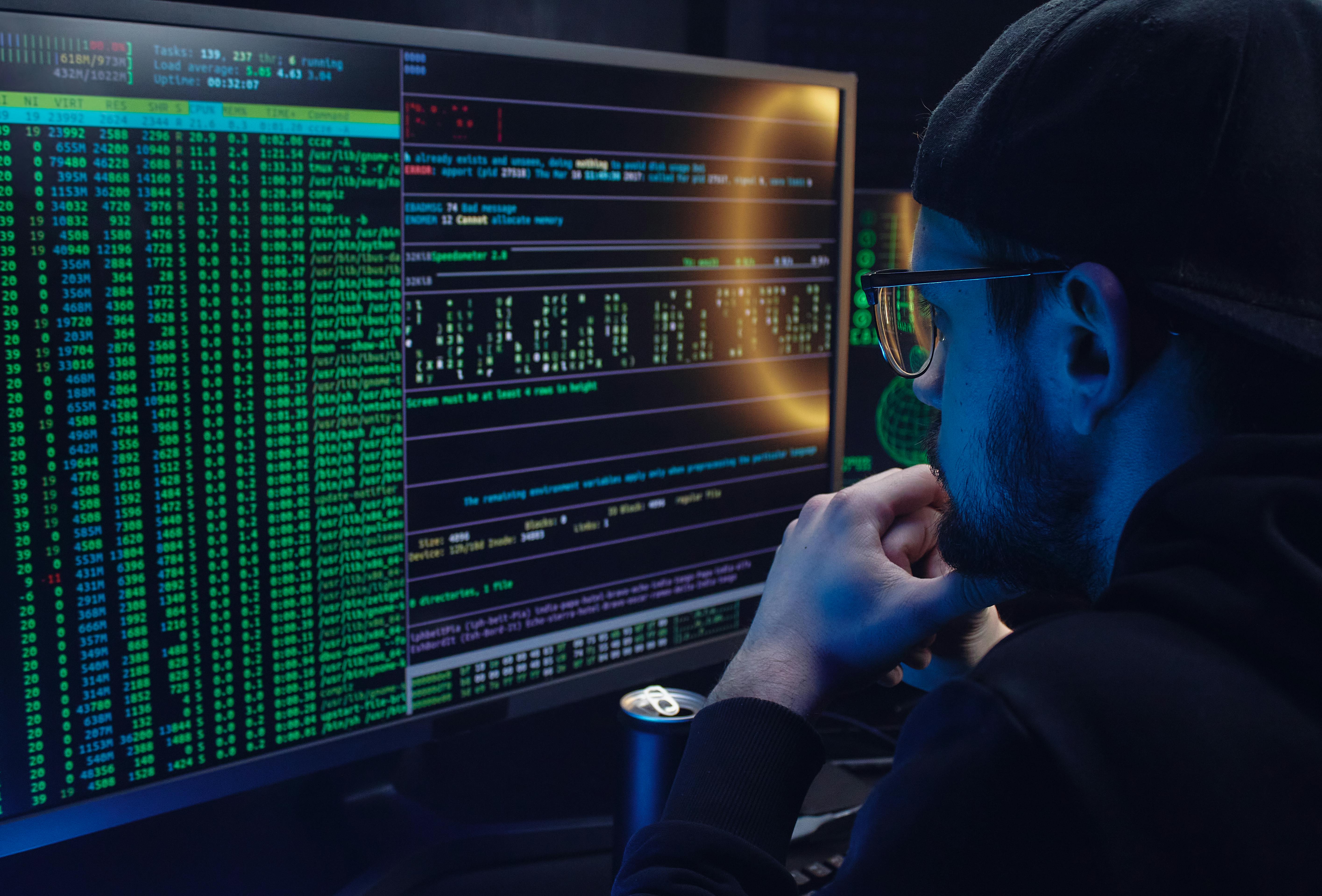 Ethical hacker working on security assessment